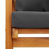 vidaXL Set mobilier de grădină cu perne, 3 piese, lemn masiv acacia
