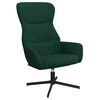 vidaXL Scaun de relaxare, verde &icirc;nchis, catifea