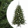vidaXL Brad de Crăciun artificial cu glob 120 cm 150 LED-uri Alb cald