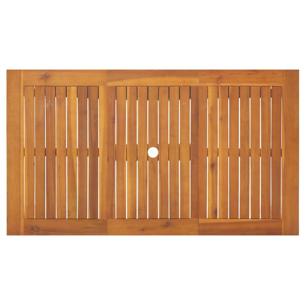 vidaXL Masă de grădină, 140 x 80 x 74 cm, lemn masiv de acacia