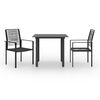 vidaXL Set mobilier de grădină, 3 piese