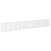 vidaXL Coș gabion cu capac, 1200x50x150 cm, fier galvanizat