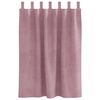 vidaXL Perdele opace 2 pcs Roz &icirc;nchis 140 x 140 cm Catifea
