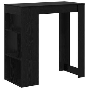 vidaXL Masă de bar Stejar Negru 102 x 50 x 103,5 cm Lemn compozit