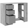 vidaXL Birou cu sertar Gri Sonoma 100 x 40 x 75 cm Lemn compozit