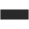 vidaXL Prag de fereastră Negru cu fibră de lemn 140 x 50 x 4,5 cm PVC