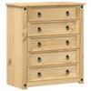 vidaXL Dulap cu sertare &bdquo;Corona&rdquo;, 80x40x89 cm, lemn masiv de pin