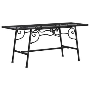 vidaXL Bancă de copac, negru, 110 cm, oțel