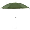 vidaXL Umbrelă pentru Pescuit Galben armata 240 x 210 cm