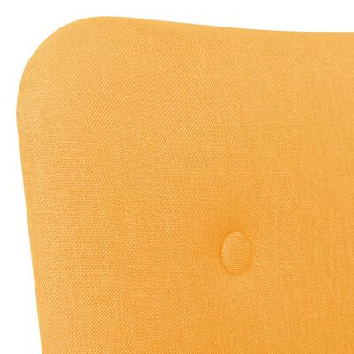 vidaXL Fotoliu cu taburet pentru picioare, galben, material textil