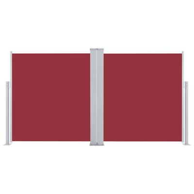 vidaXL Copertină laterală retractabilă, roșu, 117x600 cm