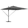 vidaXL Umbrelă de soare 286 x 285 x 270 cm Aluminiu