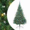 vidaXL Pom de Crăciun artificial pre-iluminat Verde 240 cm PVC
