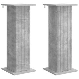 vidaXL Suport pentru plante 2 buc. Gri Beton 30,5 x 30 x 80,5 cm