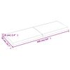 vidaXL Blat de masă maro 160x50x(2-6) cm, lemn masiv stejar tratat