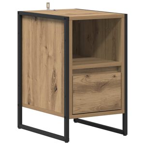 vidaXL Noptieră Stejar artizanal 39,5 x 30 x 50 cm Lemn compozit