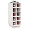 vidaXL Dulap de vinuri, alb, 23x34x61 cm, lemn masiv de pin
