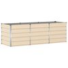 vidaXL Jardinieră Creme 240 x 80 x 75 cm Oțel