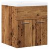 vidaXL Set mobilier de baie, 2 piese, lemn vechi, lemn prelucrat