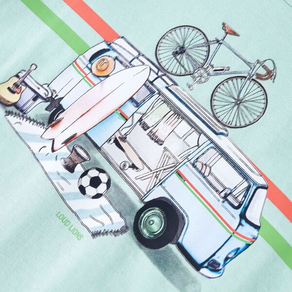 Tricou pentru copii, verde mentă deschis, 128