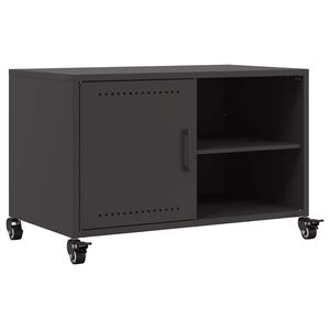 vidaXL Dulap TV, negru, 68x39x43,5 cm, oțel