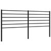 vidaXL Tăblie de pat de schimb metalică, negru, 193 cm