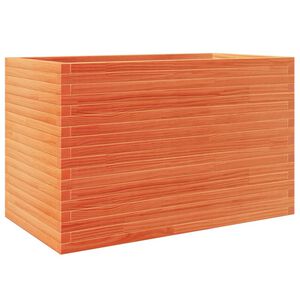 vidaXL Jardinieră grădină, maro ceruit, 110x60x68,5 cm, lemn masiv pin