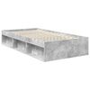 vidaXL Cadru de pat Gri Concret 100 x 200 cm Lemn de pin masiv