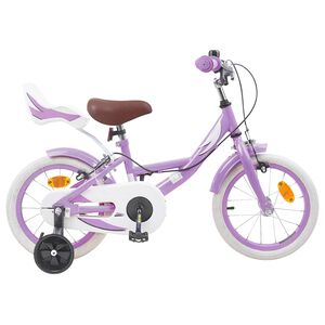 vidaXL Bicicletă pentru Copii 12 Inci pentru 2-4 ani Violet