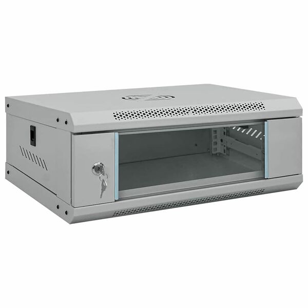 vidaXL Dulap de rețea cu depozitare Gri 53 x 35 x 21 cm Oțel