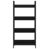 vidaXL Etajeră cărți 4 rafturi, negru, 60x27,6x124,5 cm lemn prelucrat