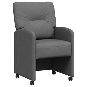 vidaXL Scaune de dining 2 pcs Gri închis 57 x 67 x 95 cm țesătură