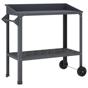 vidaXL Masă pentru Ghivece cu Roți 96 x 50 x 89 cm