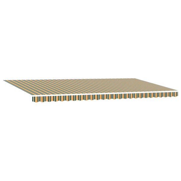 vidaXL Cortina Retractabilă Verde și galben 600 &times; 300 cm