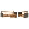 vidaXL Set de canapele de exterior 6 buc. natural Lemn Solid de Acacia