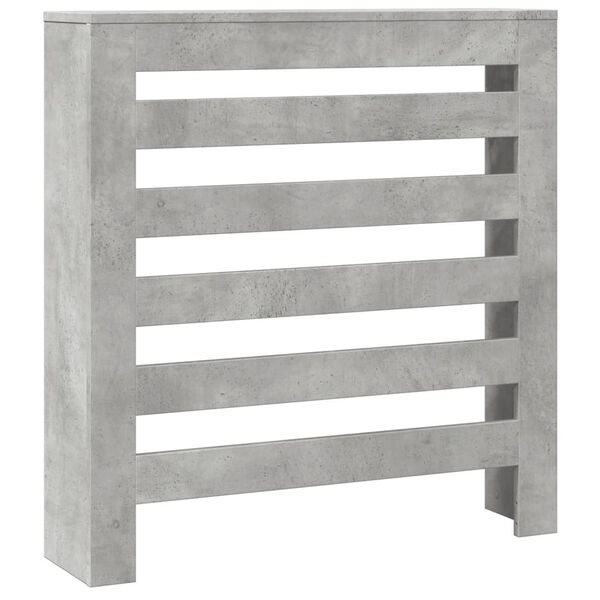 vidaXL Mască pentru calorifer, gri beton, 78x20x82 cm, lemn prelucrat