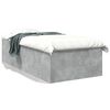 vidaXL Cadru de pat, gri beton, 90x190 cm, lemn prelucrat
