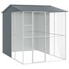 vidaXL Cușcă pentru păsări Antracit 215 x 310 x 247 cm Oțel Galvanizat