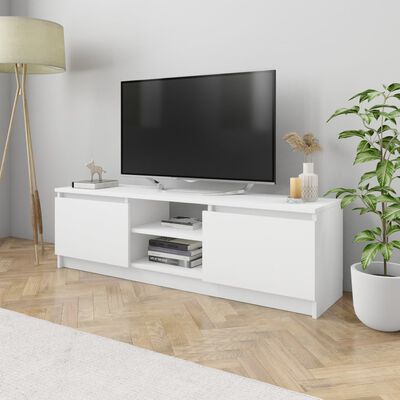 vidaXL Comodă TV, alb, 120 x 30 x 35,5 cm, PAL