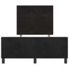vidaXL Pat cu arcuri cu headboard Negru 120 x 200 cm Catifea