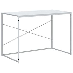 vidaXL Birou de computer, alb, 110x60x70 cm, lemn prelucrat