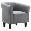 vidaXL Fotoliu, gri deschis, material textil
