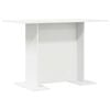 vidaXL Masă de dining Alb 110 x 60 x 75 cm Lemn compozit