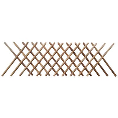 vidaXL Gard cu zăbrele, 250 x 100 cm, lemn tratat