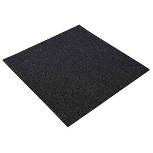 vidaXL Placă de carpetă Gri &icirc;nchis 50 x 50 cm 4 buc. PP și bitum