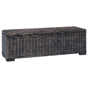 vidaXL Cutie de depozitare cu depozitare Negru 110 x 35 x 45 cm