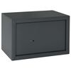 vidaXL Seif cu blocare Gri &icirc;nchis 31 x 20 x 20 cm Oțel