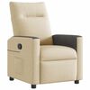 vidaXL Fotoliu rabatabil, crem, material textil
