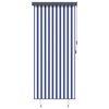 vidaXL Jaluzea tip rulou de exterior, albastru și alb, 120 x 250 cm