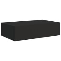 vidaXL Dulap de perete cu sertare, negru, 40x23,5x10 cm, MDF